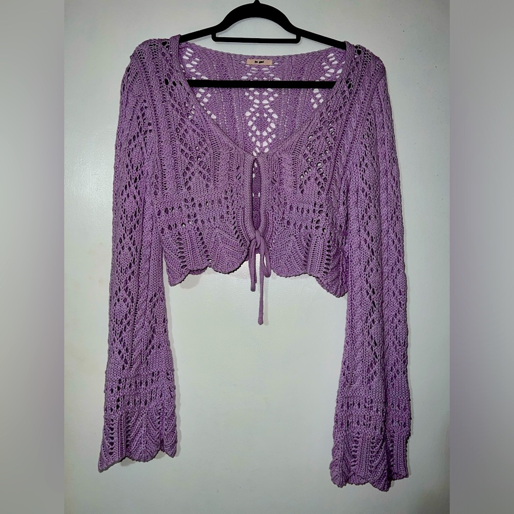 Keyhole Crochet Cardigan